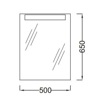 Зеркало Jacob Delafon Presquile 50 EB1107-NF Зеркало Jacob Delafon Presquile 50 EB1107-NF