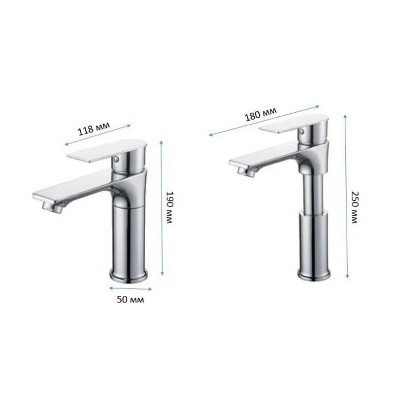 Смеситель для раковины D-Lin D110373 хром — Изображение 2