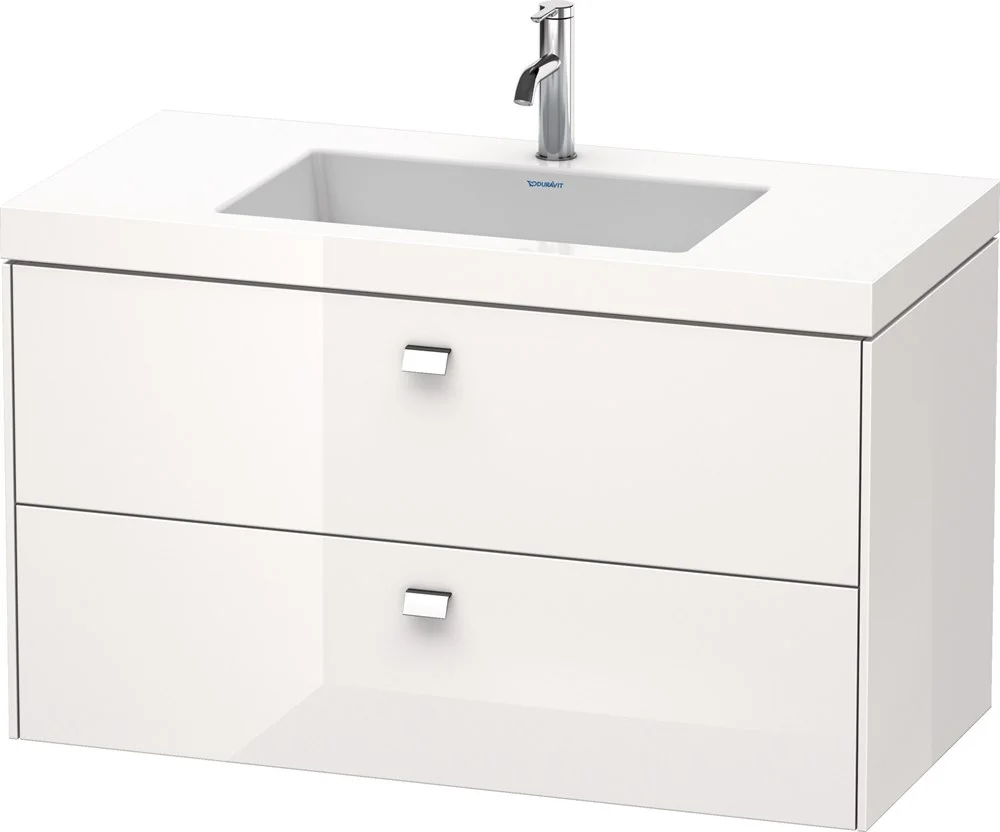 Тумба с раковиной Duravit Brioso BR4607O1022 100 см белый глянцевый Тумба с раковиной Duravit Brioso BR4607O1022 100 см белый глянцевый