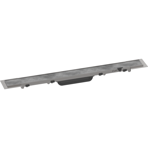 Решетка для водоотводящего желоба Hansgrohe RainDrain Rock, 60 см, укорачиваемая, для облицовки плитку 56029000. Решетка для водоотводящего желоба Hansgrohe RainDrain Rock, 60 см, укорачиваемая, для облицовки плитку 56029000.