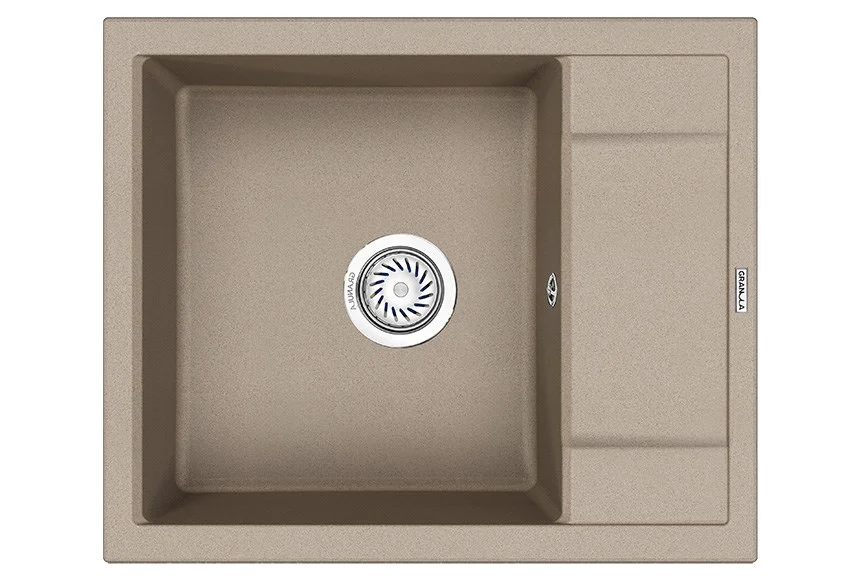 Кухонная мойка Granula 6002, ПЕСОК, кварц 600х500 Кухонная мойка Granula 6002, ПЕСОК, кварц 600х500