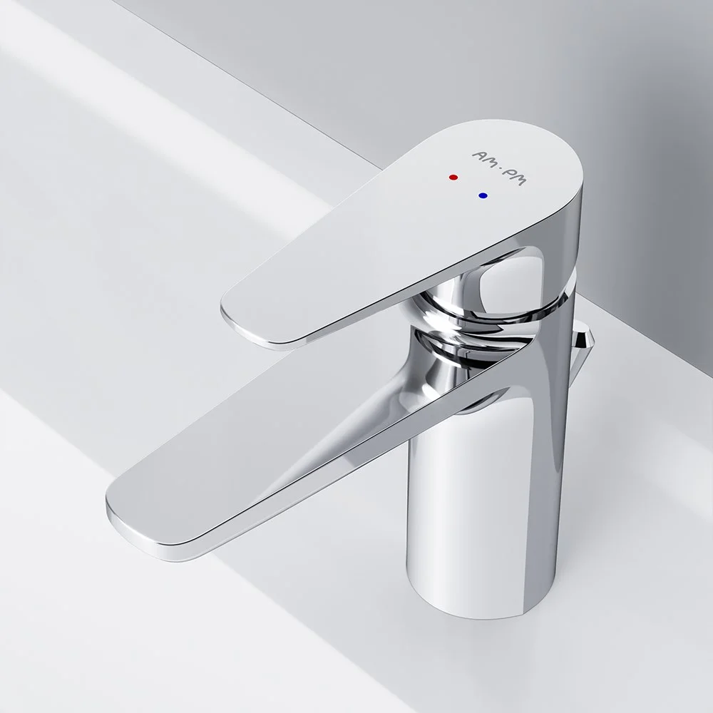 Смеситель для раковины AM.PM Inspire F5082100 с донным клапаном Смеситель для раковины AM.PM Inspire F5082100 с донным клапаном