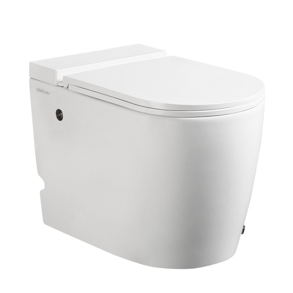 Унитаз приставной ABBER Bequem AC1114P белый с импульсным смывом с крышкой микролифт Унитаз приставной ABBER Bequem AC1114P белый с импульсным смывом с крышкой микролифт