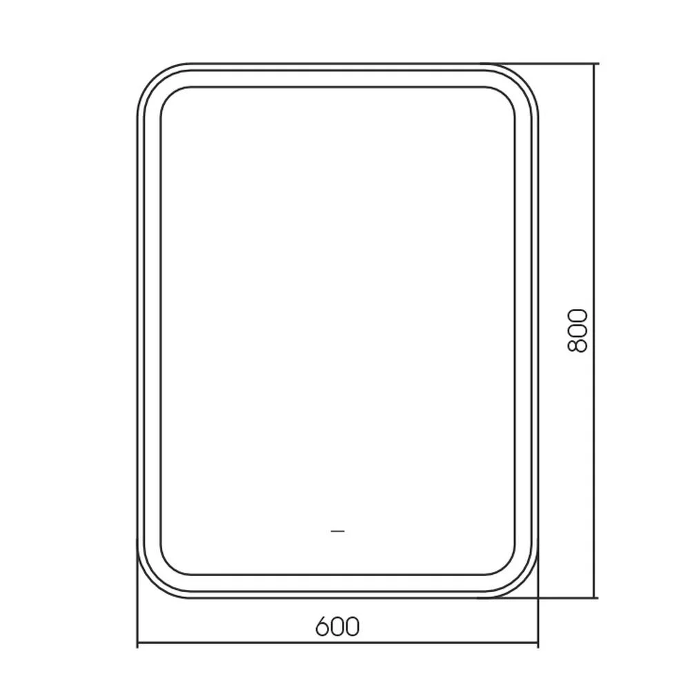 Зеркало Silver Mirrors Мальта 600х800 LED-00002703 бесконтактный сенсор — Изображение 2