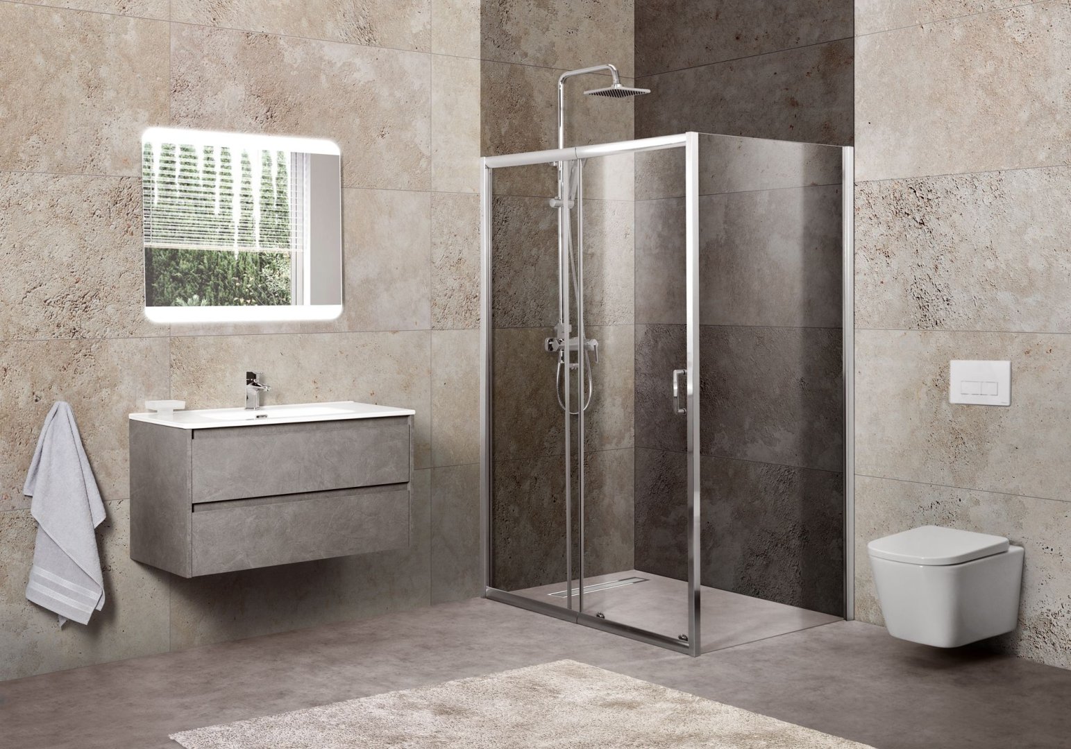 Душевой уголок BelBagno UNIQUE-AH-1-100/115-90-C-Cr 1000x900 мм Душевой уголок BelBagno UNIQUE-AH-1-100/115-90-C-Cr 1000x900 мм