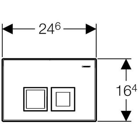 Клавиша смыва Geberit 115.135.46.1 Delta 50 пластик, цвет матовый хром. Клавиша смыва Geberit 115.135.46.1 Delta 50 пластик, цвет матовый хром.