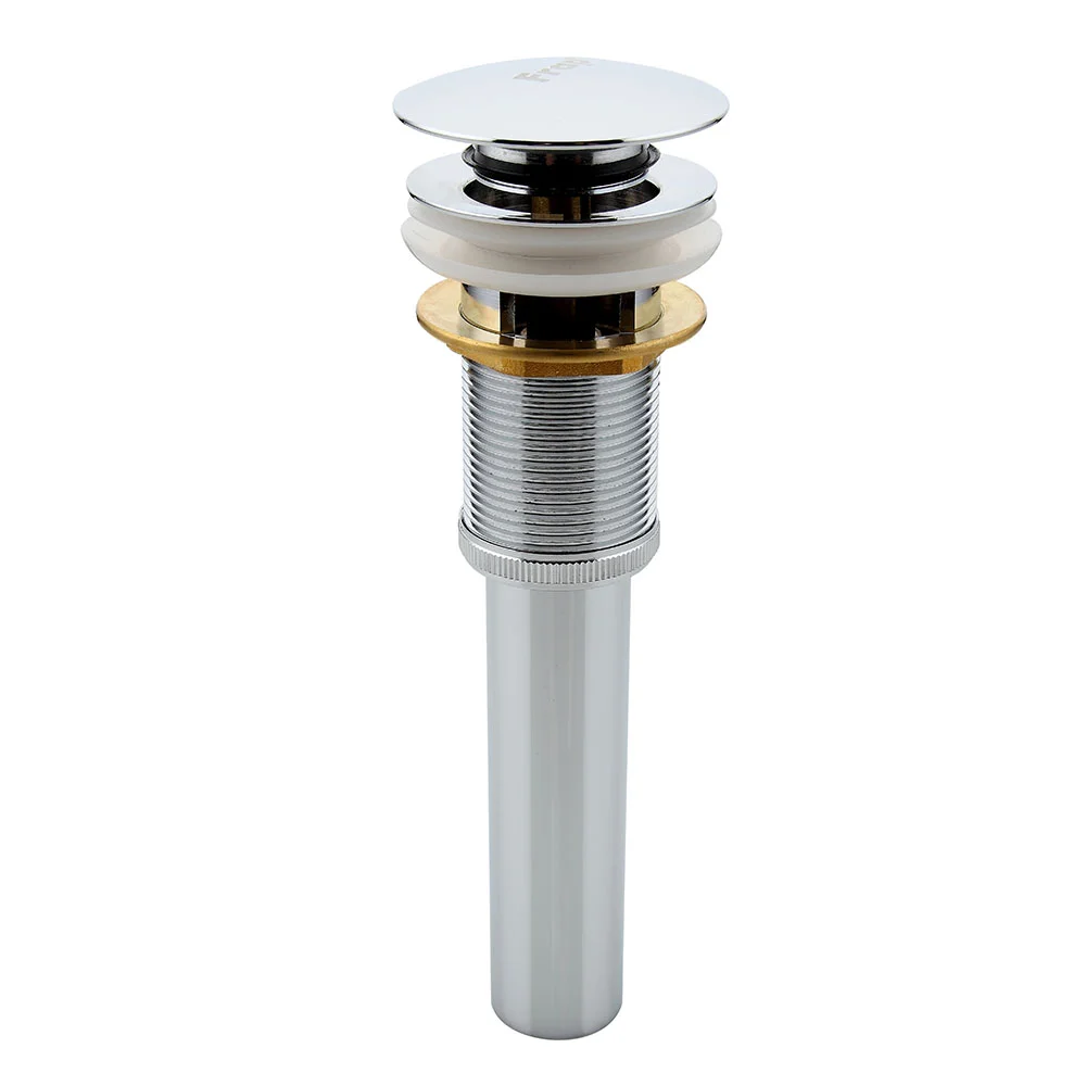 Донный клапан Frap F65-2 с переливом, хром — Изображение 1