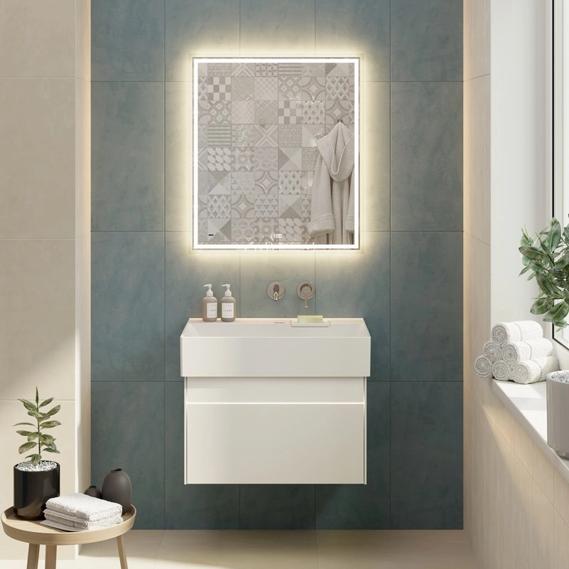 Тумба под раковину Kerama Marazzi Logica LOG.70.2\WHT подвесная 70 см, белоснежный — Изображение 8