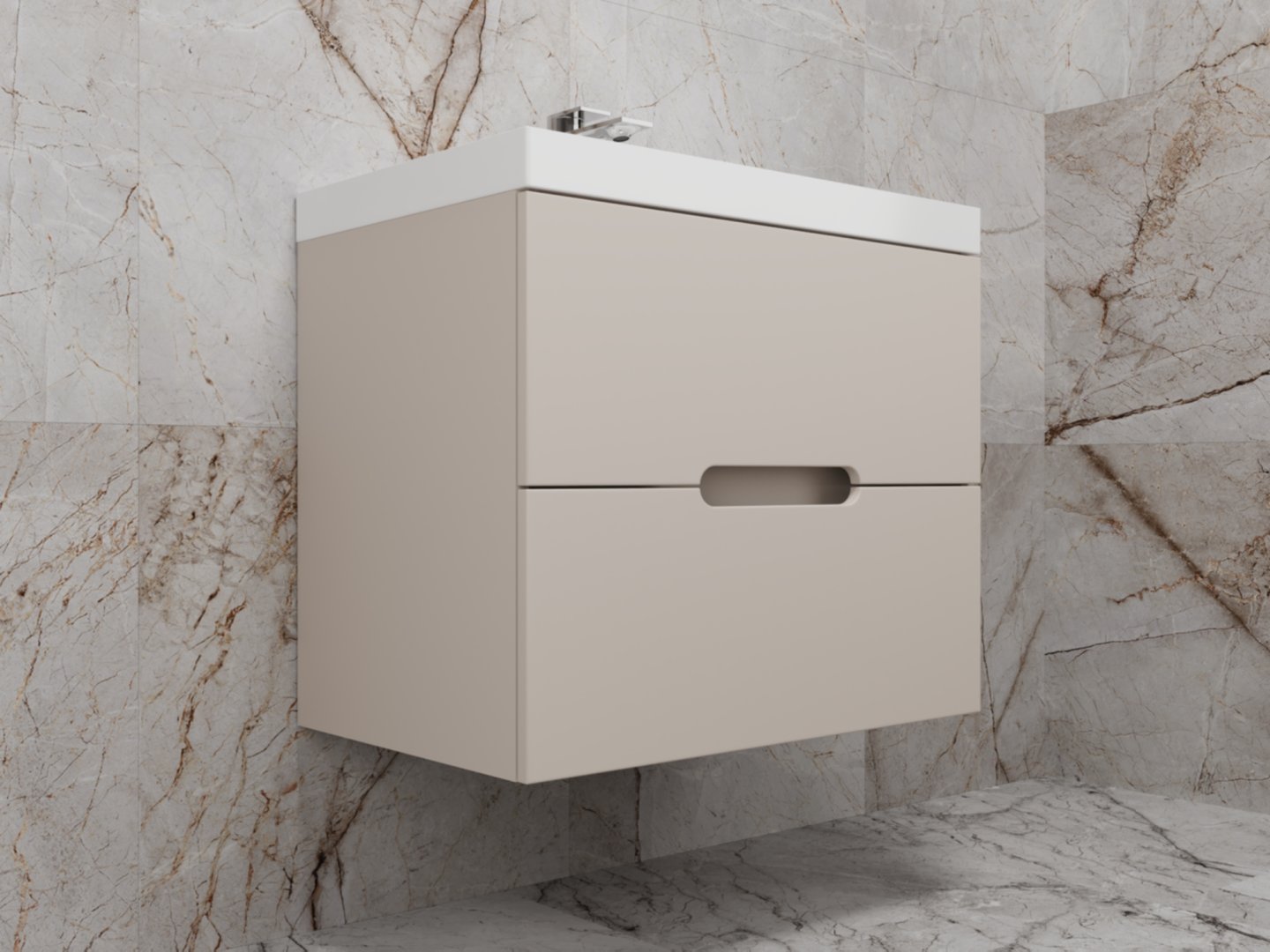 Тумба под раковину Style Line Матис 70, Classic 70, (2 ящика), крем, эмаль подвесная ЛС-00002309 Тумба под раковину Style Line Матис 70, Classic 70, (2 ящика), крем, эмаль подвесная ЛС-00002309