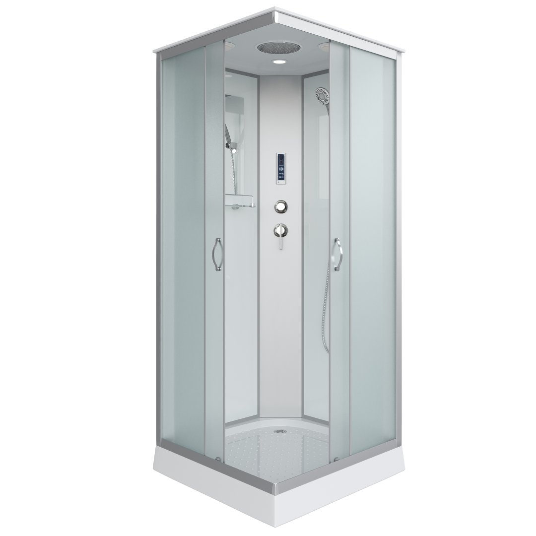 Душевая кабина Niagara Classic NG-1101-14P (900х900х2150) низкий поддон (13см) стекло матовое с полкой 11011423P Душевая кабина Niagara Classic NG-1101-14P (900х900х2150) низкий поддон (13см) стекло матовое с полкой 11011423P