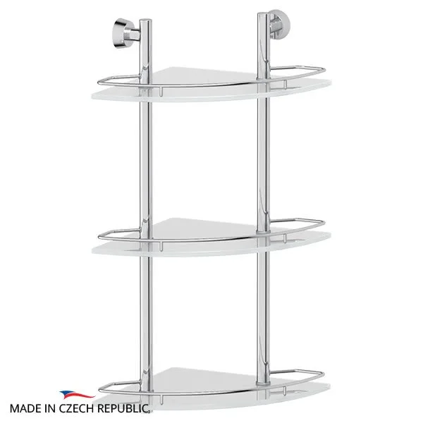 Полка FBS Vizovice VIZ 073 угловая с ограничителем 3-х ярусная Полка FBS Vizovice VIZ 073 угловая с ограничителем 3-х ярусная