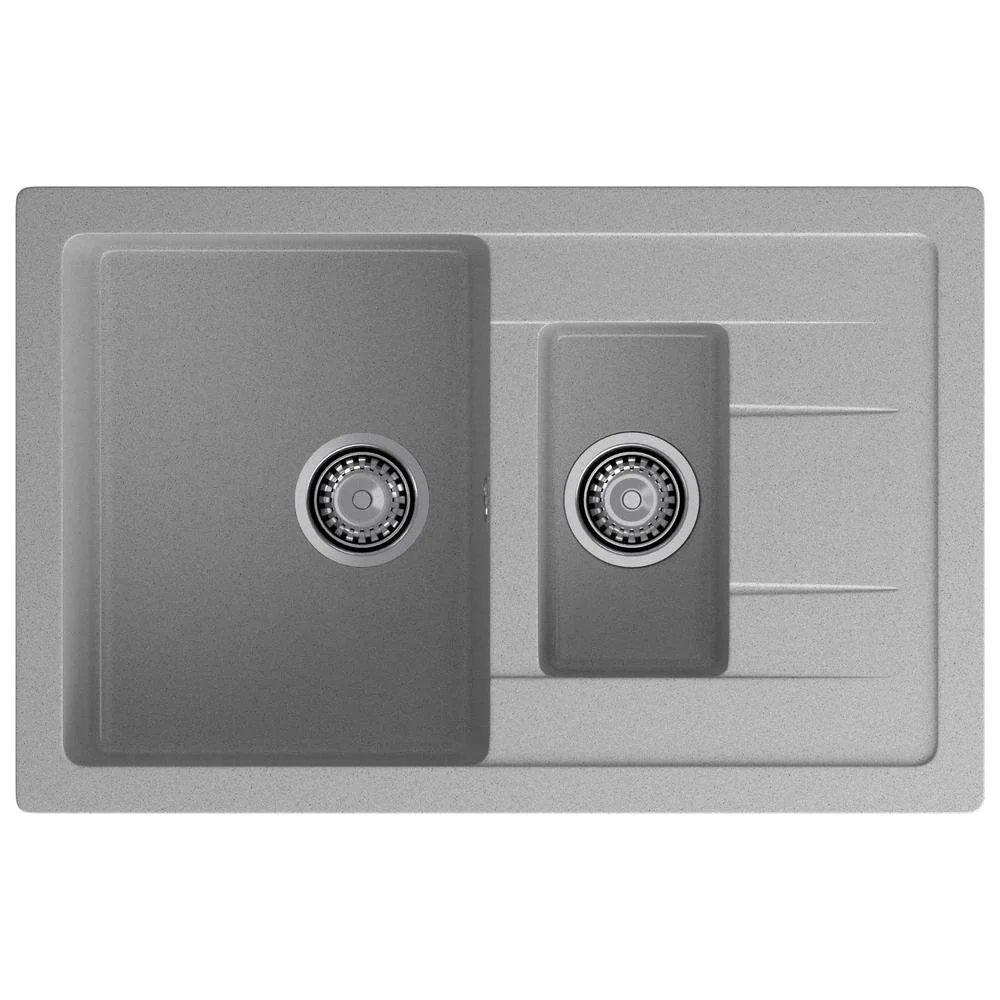 Кухонная мойка GranFest QUADRO Q-775KL серый — Изображение 1