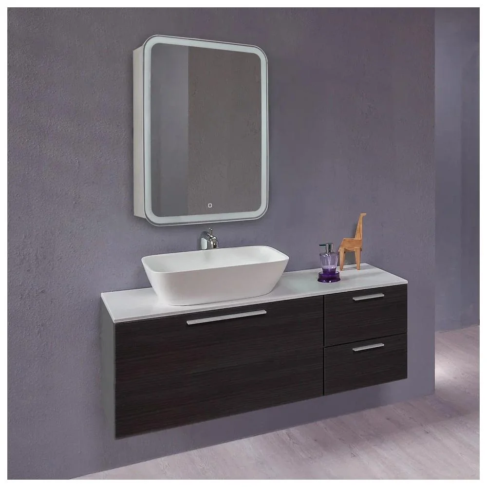 Зеркальный шкаф Silver Mirrors Фиджи 600х800 LED-00002364 сенсорный выключатель — Изображение 8