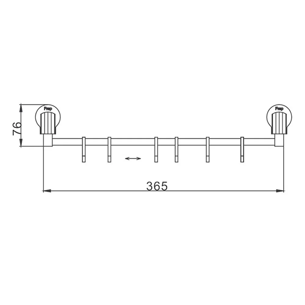 Крючок FRAP F3315-5 хром — Изображение 2