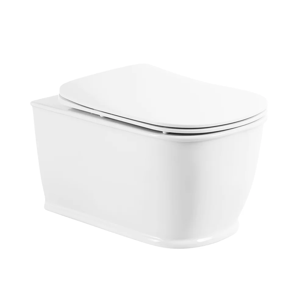 Унитаз подвесной BelBagno PRADO BB10150CH/BB10150SC безободковый с сиденьем — Изображение 1