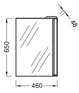 Зеркало Jacob Delafon Reve EB581-NF с подсветкой 46x65 Зеркало Jacob Delafon Reve EB581-NF с подсветкой 46x65