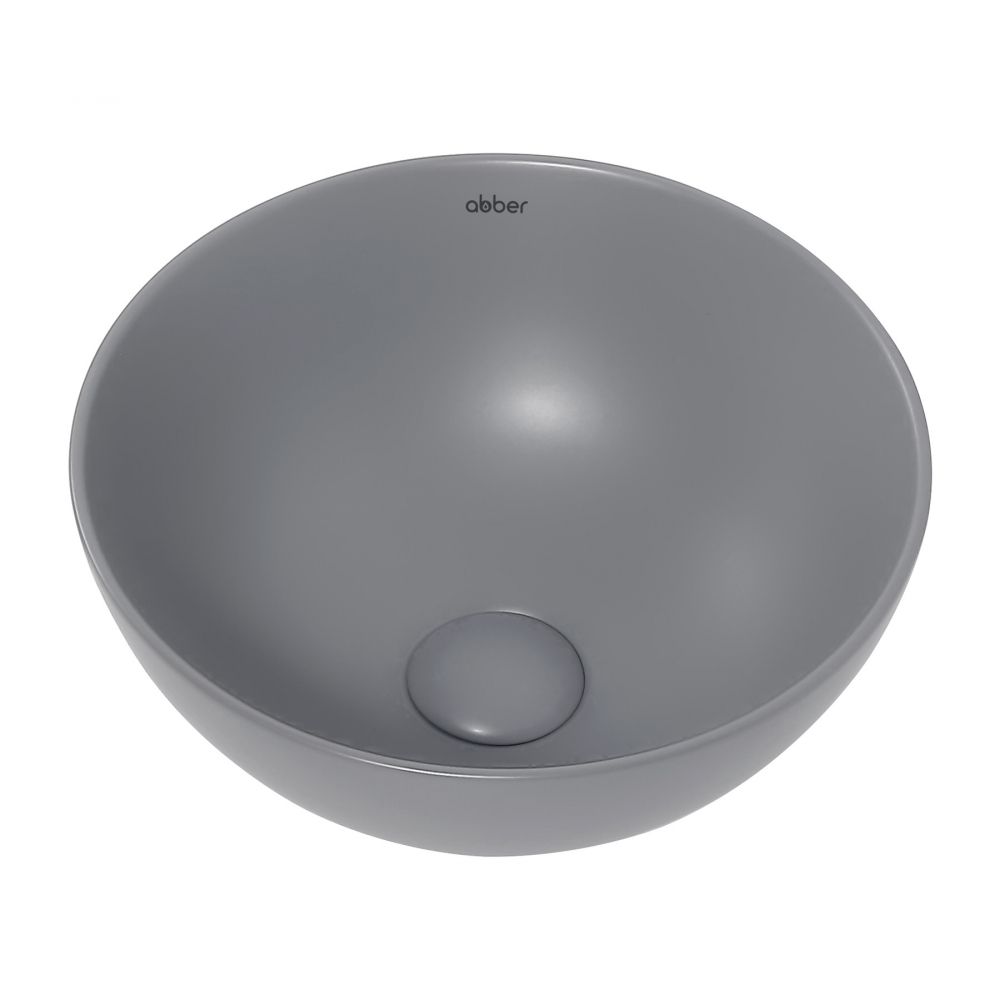Раковина ABBER Bequem AC2106MG накладная, серая матовая Раковина ABBER Bequem AC2106MG накладная, серая матовая