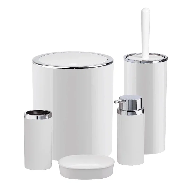 Ведро для мусора FIXSEN ROUND WHITE FX-451-6 белый — Изображение 3