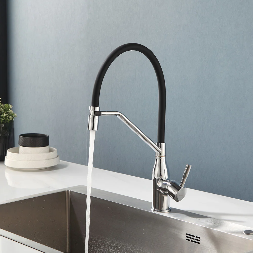 Смеситель для кухни FRAP F4497 с гибким изливом, хром — Изображение 7