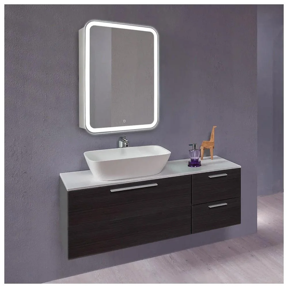 Зеркальный шкаф Silver Mirrors Фиджи 600х800 LED-00002364 сенсорный выключатель — Изображение 7