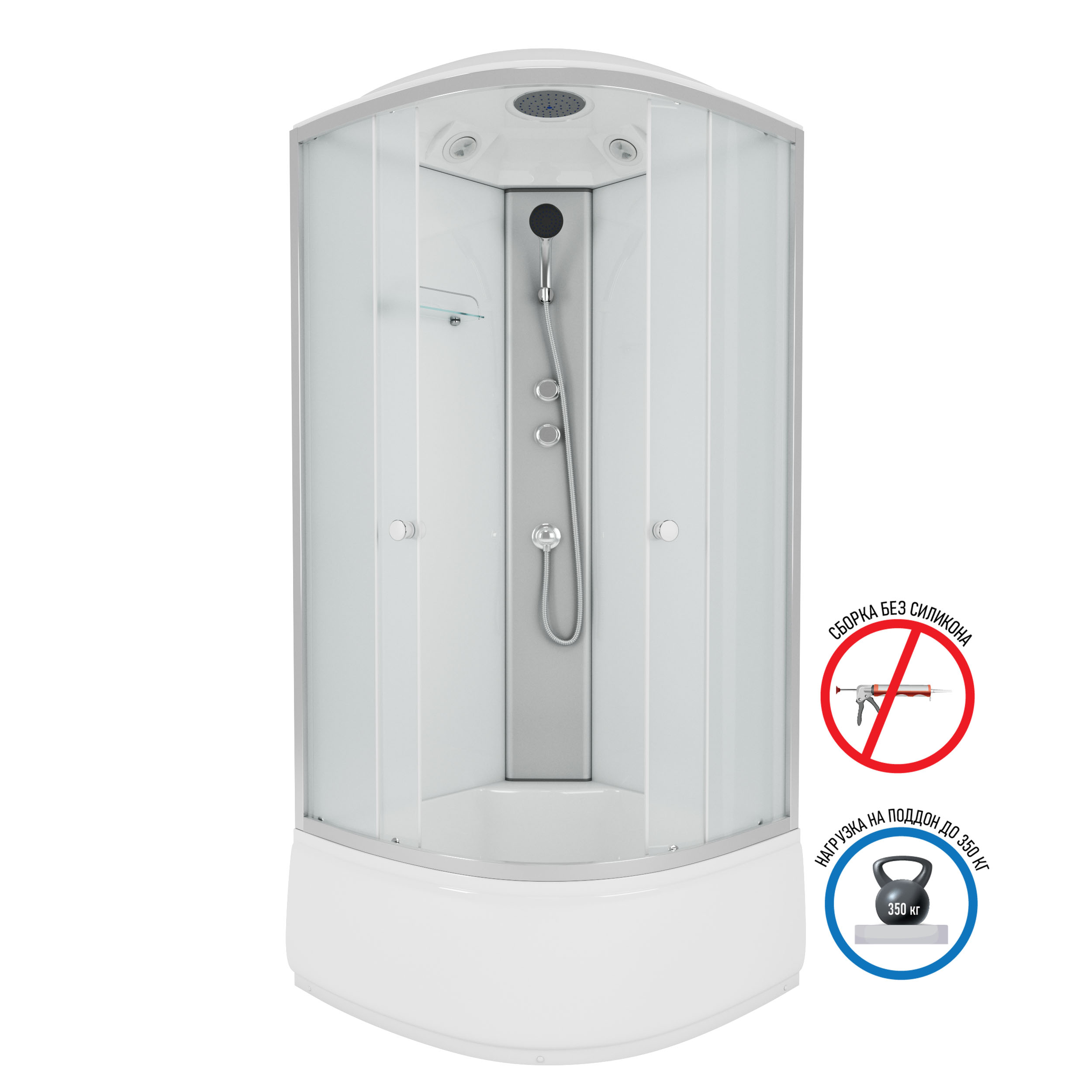 Душевая кабина Niagara Eco E80/40/MT (800х800х2150) E80/40/MT Душевая кабина Niagara Eco E80/40/MT (800х800х2150) E80/40/MT