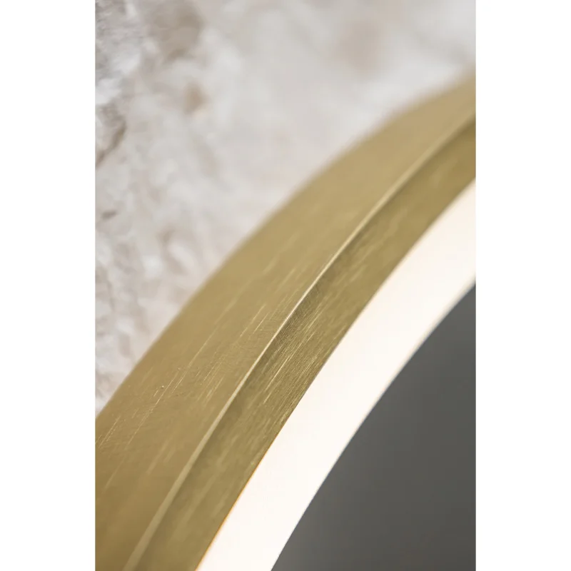 Зеркало Silver Mirrors Deluna LED-00003142 D800 алюминиевый профиль золото бесконтактный сенсор — Изображение 9