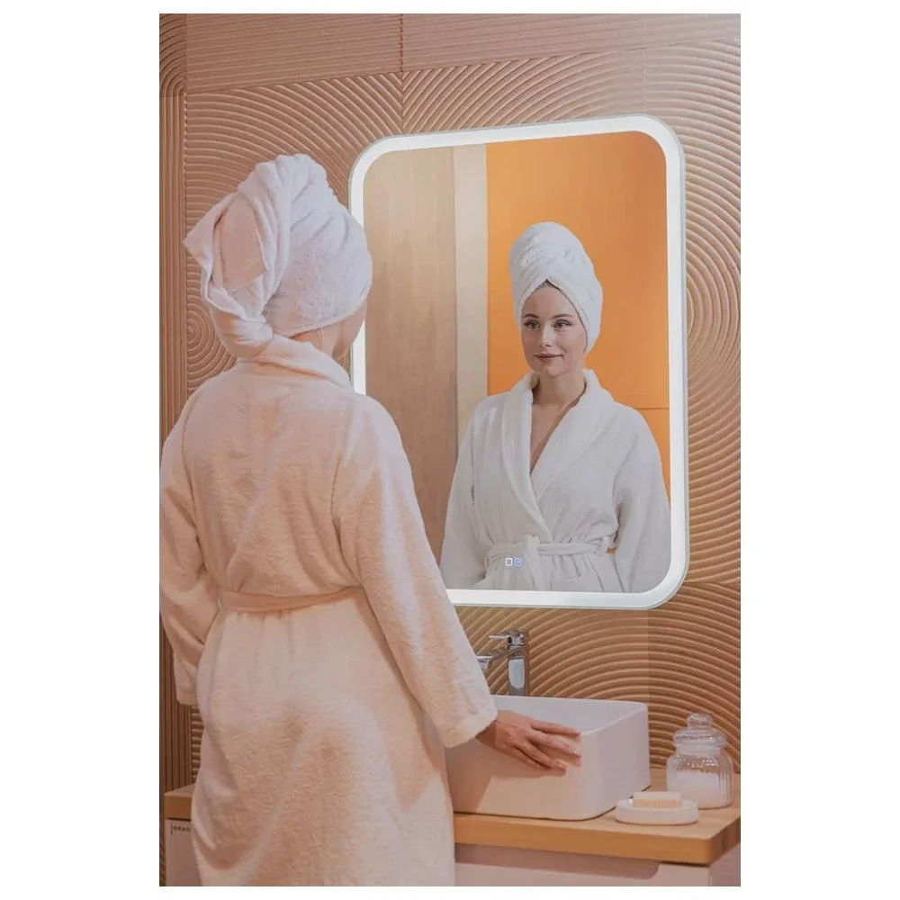 Зеркало Silver Mirrors Стив 685х915 LED-00002344 вертикальный подогрев сенсорный выключатель — Изображение 10