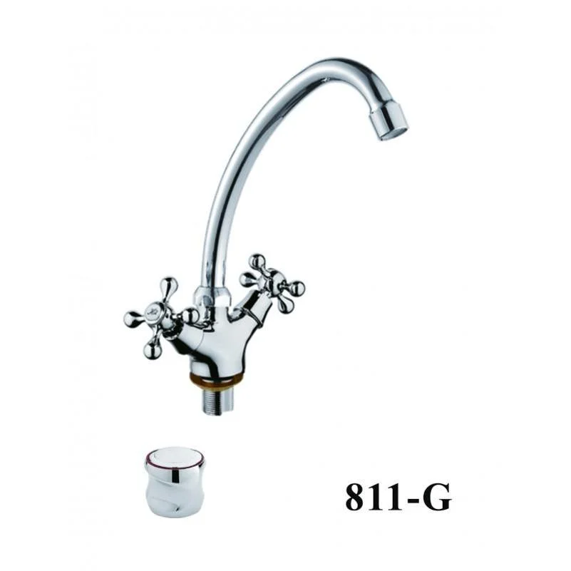 Смеситель для кухни D-Lin D153811-G хром — Изображение 1