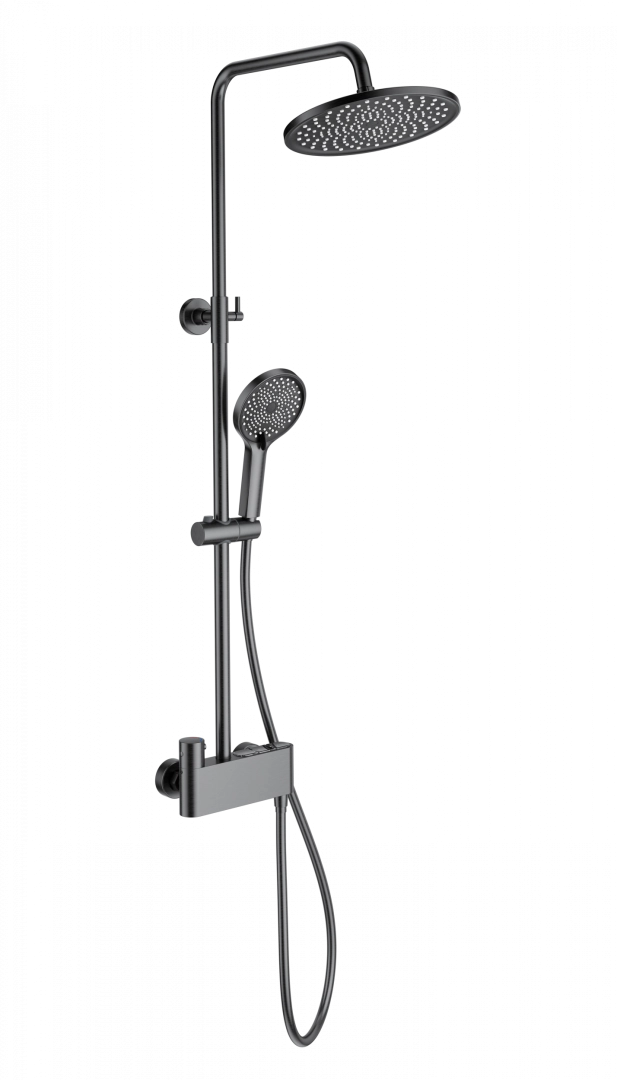 Душевая система Wonzon & Woghand с термостатом, темный графит (WW-B3110-BGG) Душевая система Wonzon & Woghand с термостатом, темный графит (WW-B3110-BGG)