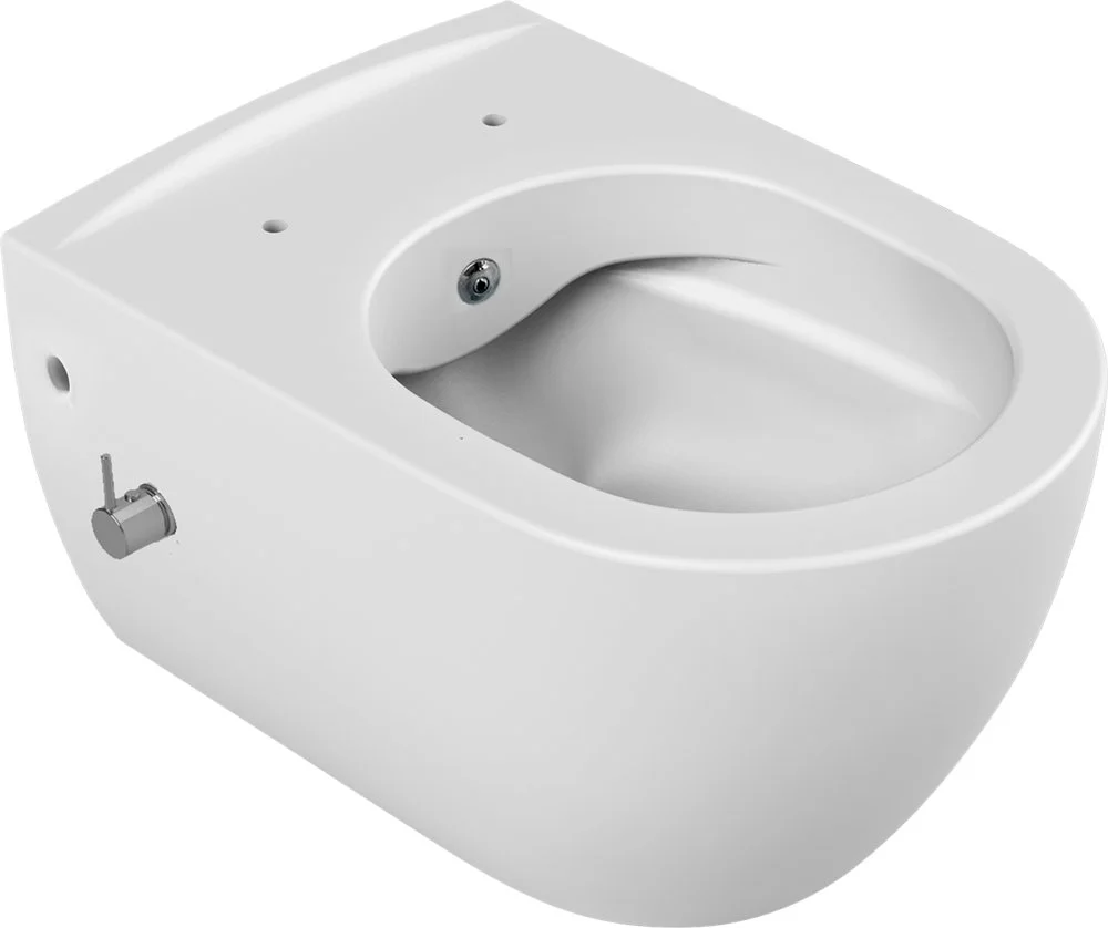 Унитаз подвесной Boheme Bianca с биде белый матовый (без крышки) 963-2-WM Унитаз подвесной Boheme Bianca с биде белый матовый (без крышки) 963-2-WM