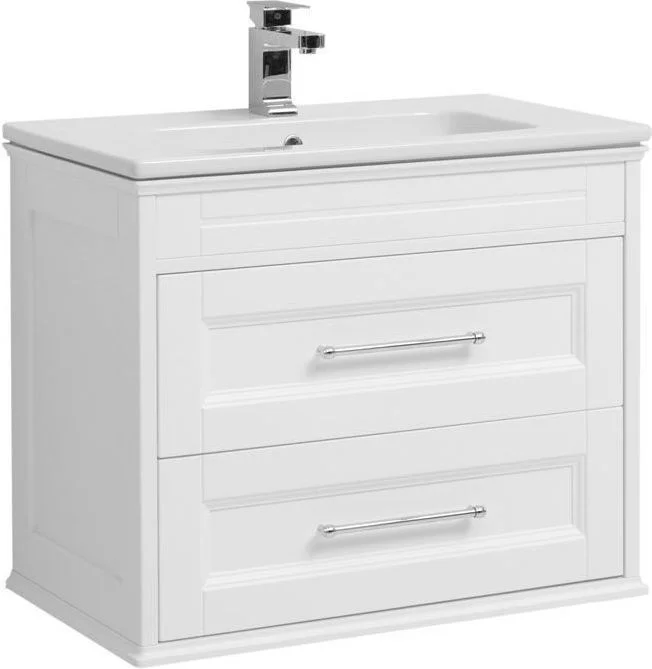 Тумба с раковиной Aquanet Бостон М 80 белый 00212668 Тумба с раковиной Aquanet Бостон М 80 белый 00212668