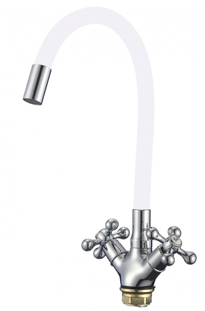 Смеситель для кухни Fmark FM4319-02 с гибким цветным изливом Смеситель для кухни Fmark FM4319-02 с гибким цветным изливом