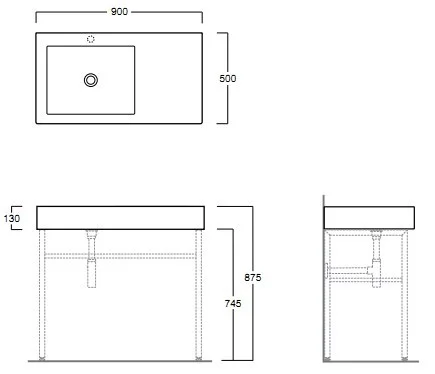 Раковина Simas Frozen FZ 11 FZA 09 Раковина Simas Frozen FZ 11 FZA 09