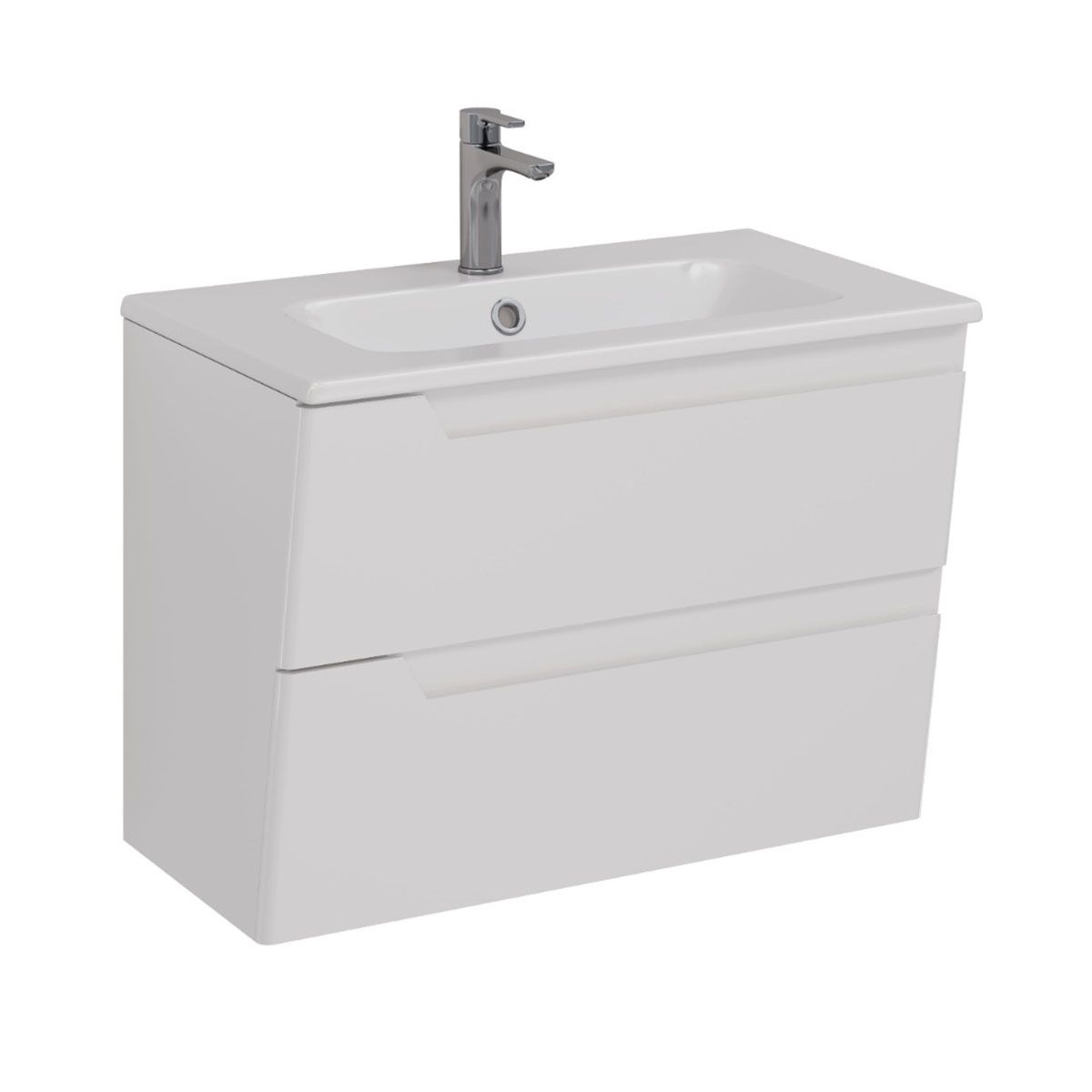 Тумба под раковину Lemark MIANO 80 см подвесная, белый LM06M80T Тумба под раковину Lemark MIANO 80 см подвесная, белый LM06M80T