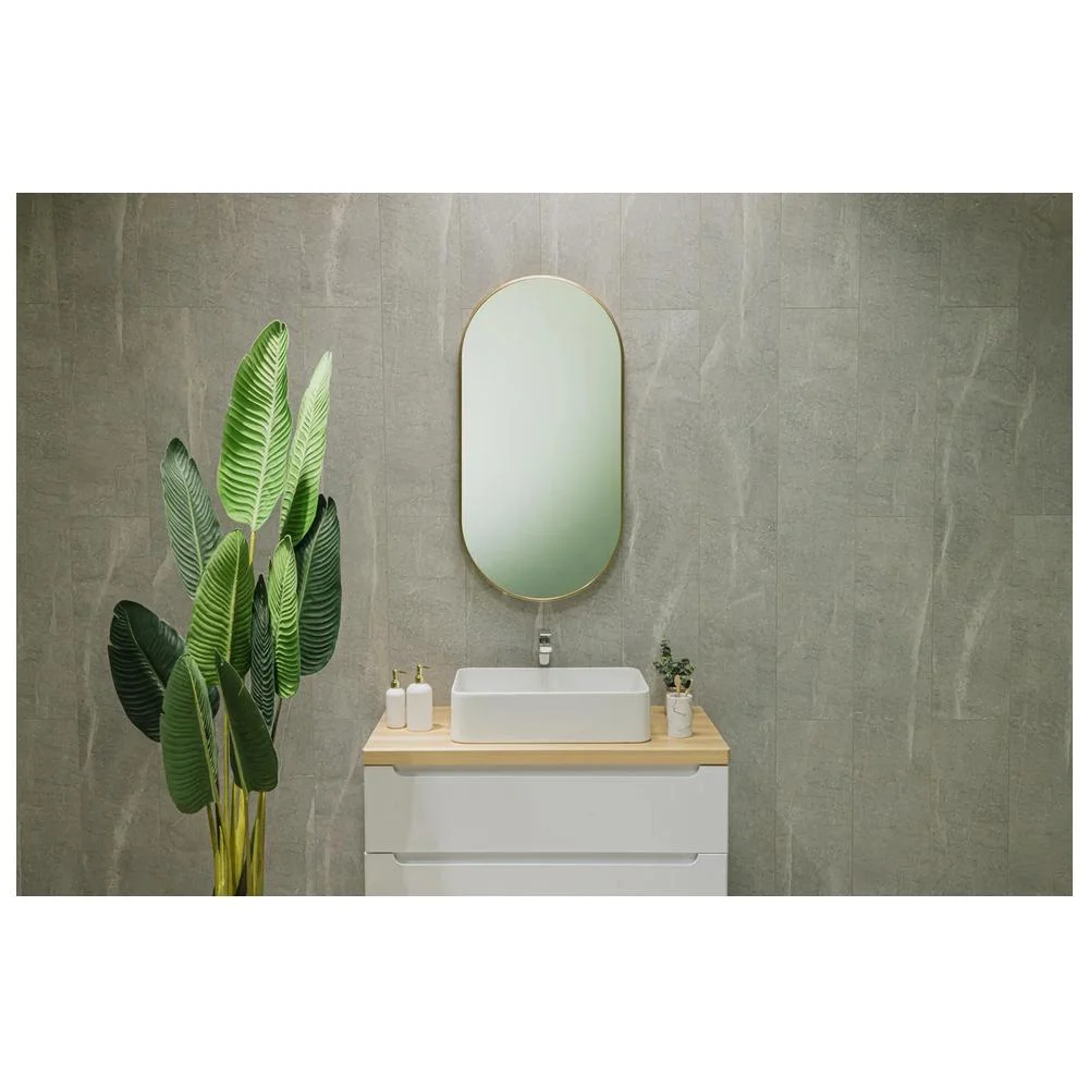 Зеркало Silver Mirrors Aurora 500х1000 ФР-00002532 алюминиевый профиль золото — Изображение 2