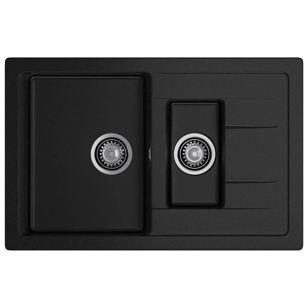 Кухонная мойка GranFest QUADRO Q-775KL черный — Изображение 1