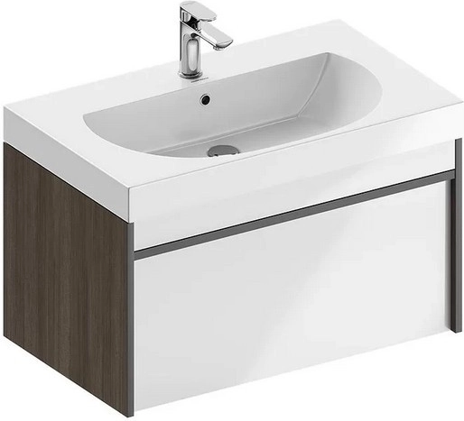 Тумба под раковину Kerama Marazzi Modula MOD.80.1+1\AR подвесная 80 арабика — Изображение 2