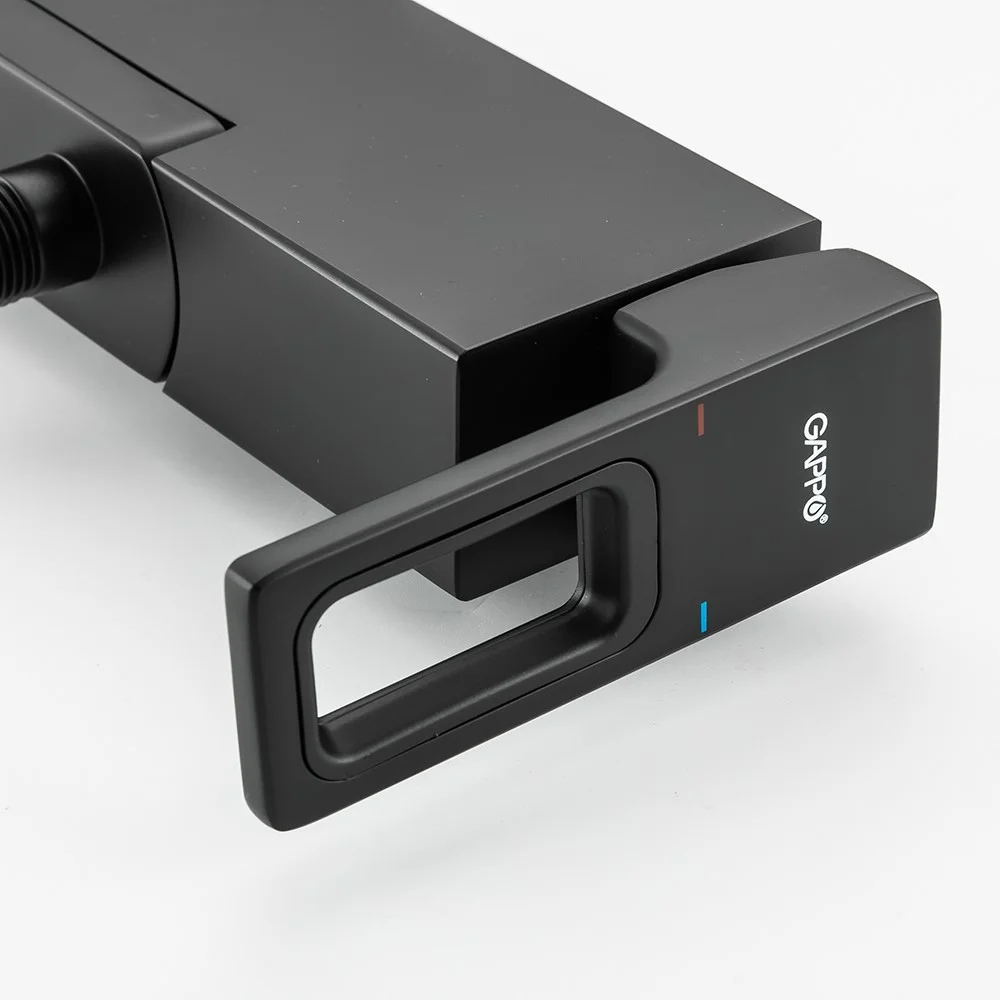 Смеситель для ванны GAPPO G3217-6 черный — Изображение 4