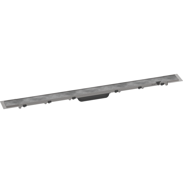 Решетка для водоотводящего желоба Hansgrohe RainDrain Rock, 90 см, укорачиваемая, для облицовки плитку 56032000. Решетка для водоотводящего желоба Hansgrohe RainDrain Rock, 90 см, укорачиваемая, для облицовки плитку 56032000.