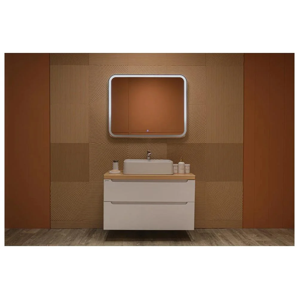 Зеркало Silver Mirrors Stiv neo-S 1000х800 LED-00002887 cенсорный выключатель бегущая подсветка — Изображение 3