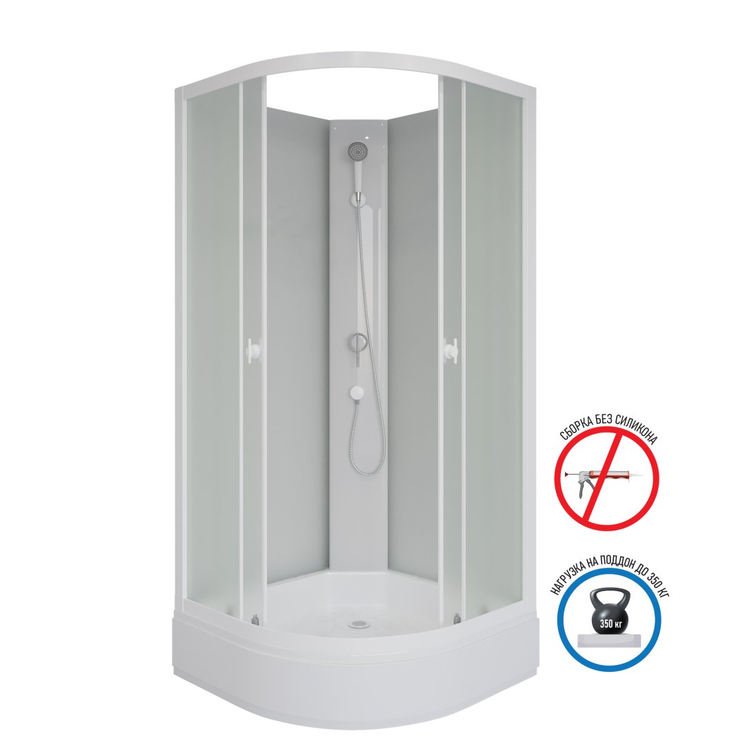 Душевая кабина Niagara Promo P90/26/MT/BK (900х900х2000) Душевая кабина Niagara Promo P90/26/MT/BK (900х900х2000)