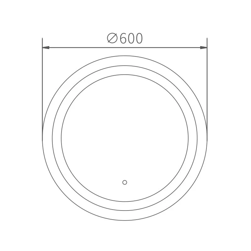 Зеркало Haiba HB662, 60x60 с LED подсветкой — Изображение 2