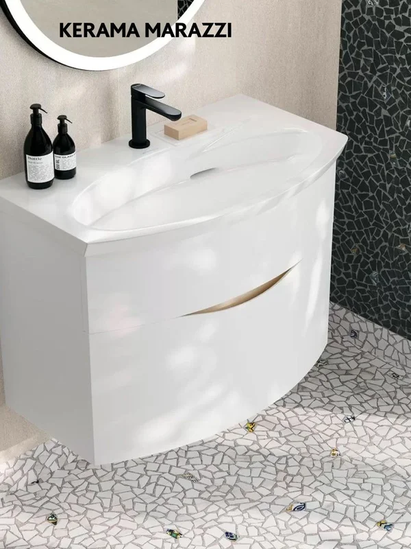 Тумба под раковину Kerama Marazzi Riva 80 см RV.80\WHT.M белая матовая — Изображение 9
