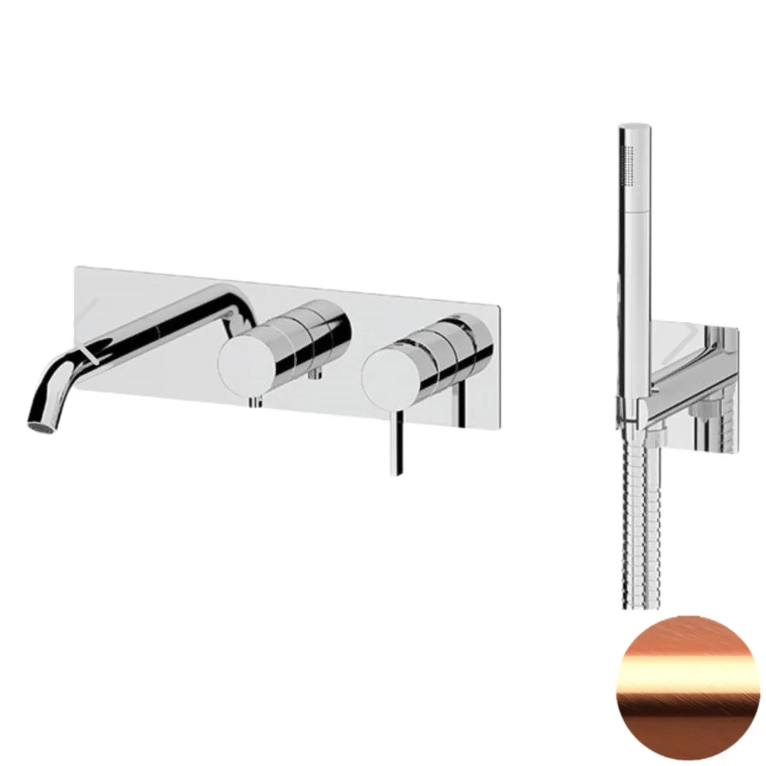 Смеситель для ванны Remer Metrica MC53D2RP, медь брашированная Смеситель для ванны Remer Metrica MC53D2RP, медь брашированная