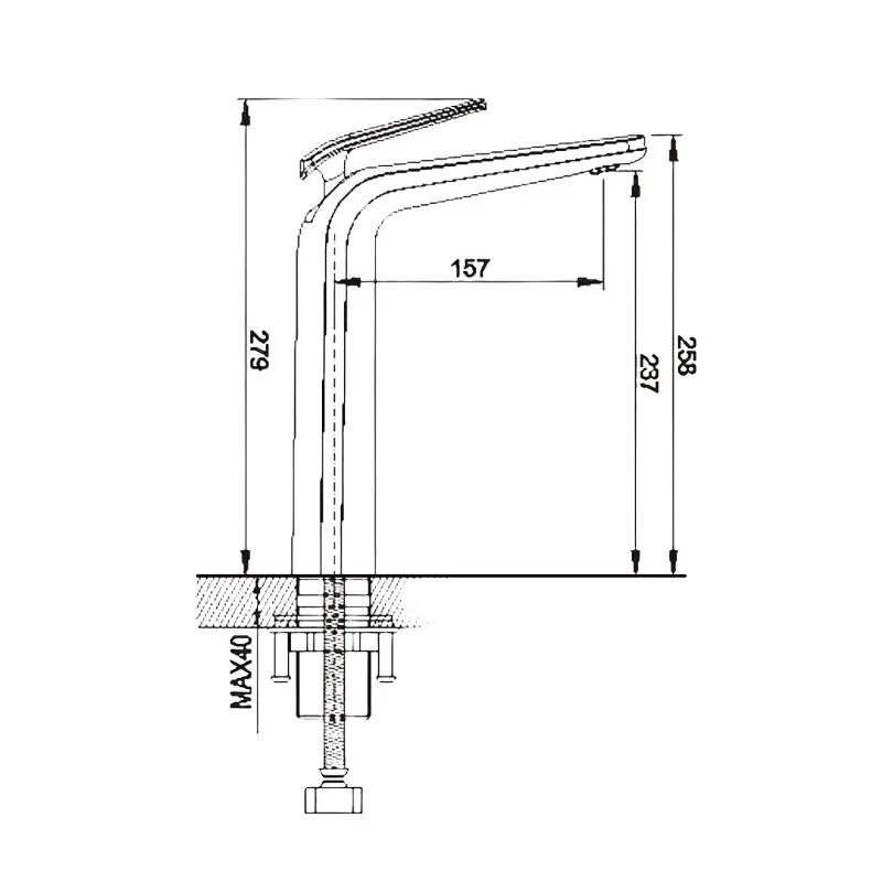 Смеситель для раковины Rose R39F R3911F белый/хром — Изображение 2