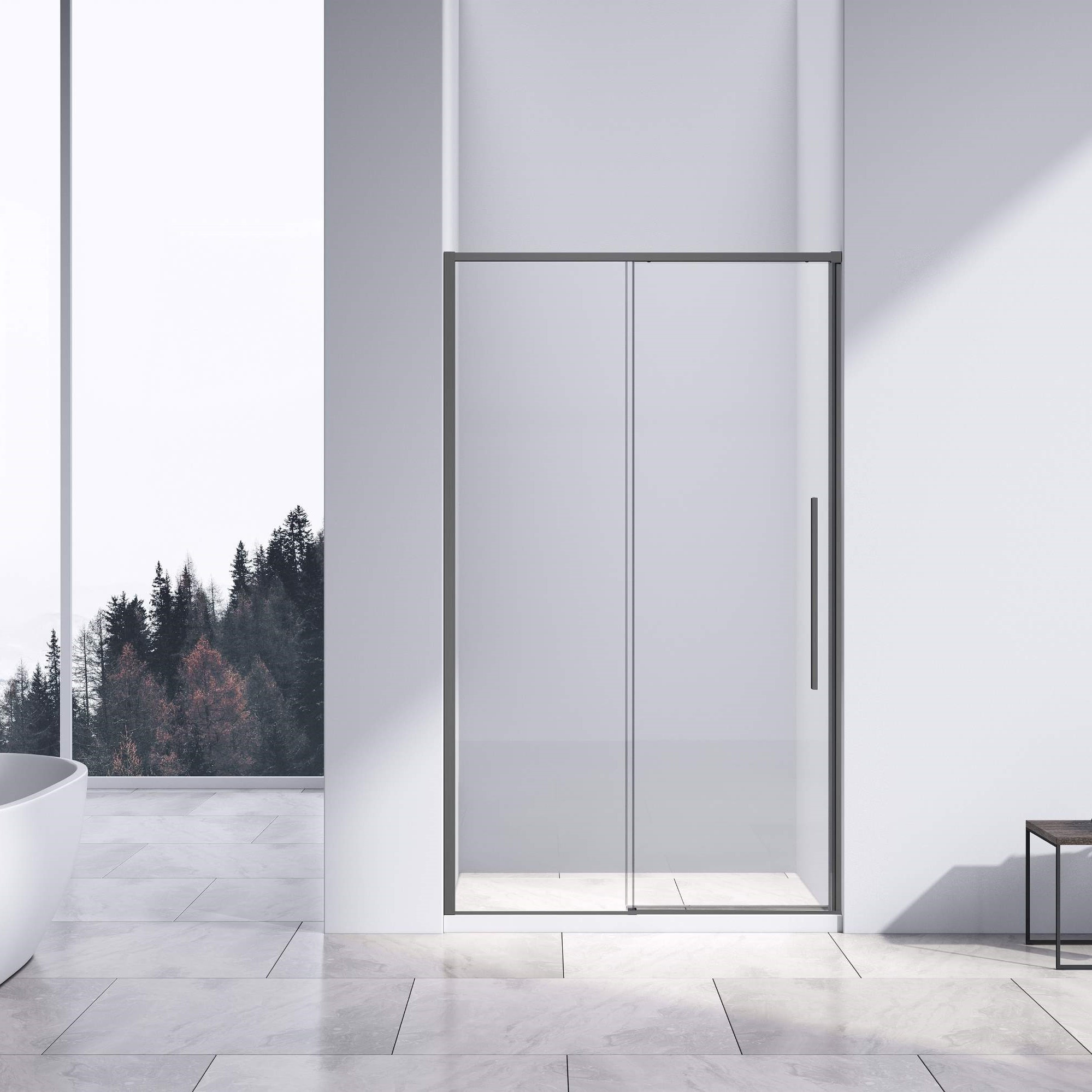 Душевая дверь Vincea Slim-N VDS-4SN140CLGM 1400 вороненая сталь стекло прозрачное Душевая дверь Vincea Slim-N VDS-4SN140CLGM 1400 вороненая сталь стекло прозрачное