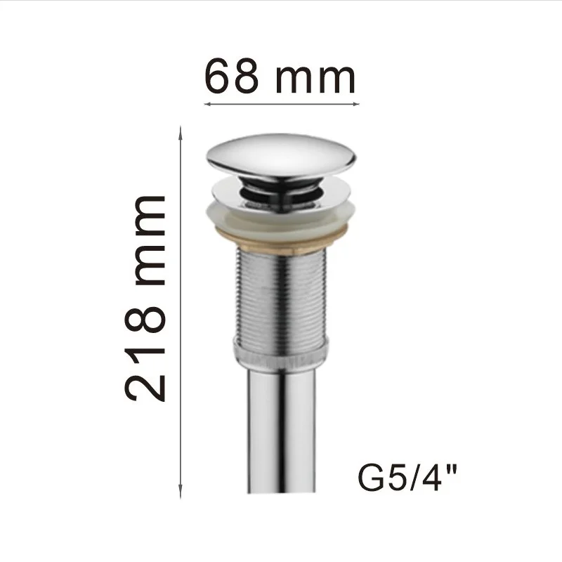 Донный клапан Haiba HB65 хром — Изображение 2