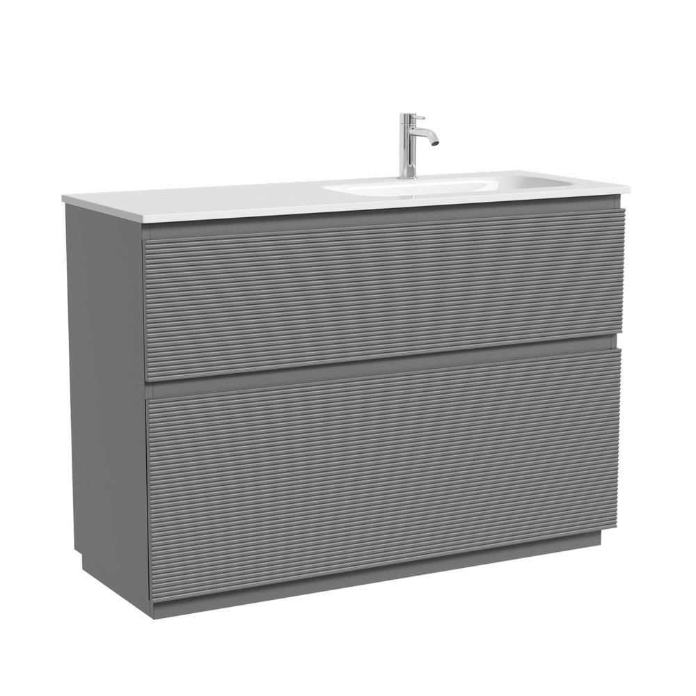 Тумба под раковину SANCOS Folk Floor FL120FRES правая 1190х445х850 Ergraut soft, напольная Тумба под раковину SANCOS Folk Floor FL120FRES правая 1190х445х850 Ergraut soft, напольная