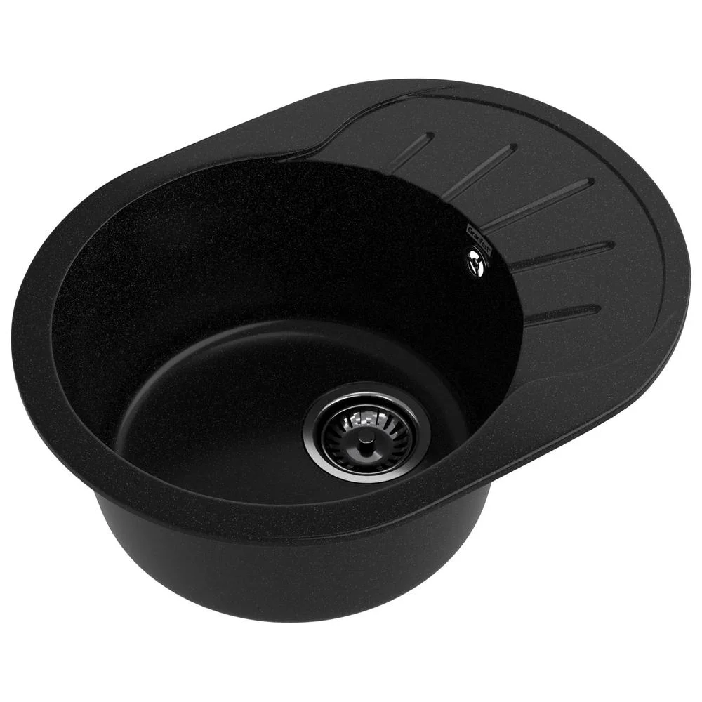 Кухонная мойка GranFest RONDO R-580L черный — Изображение 2