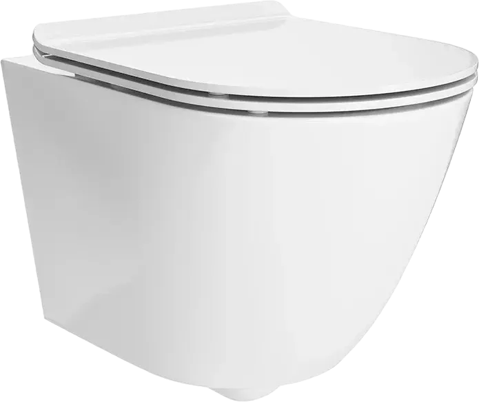 Унитаз подвесной Kerama Marazzi Sfera SF.wc.02 безободковый с крепежом, белый глянцевый — Изображение 2